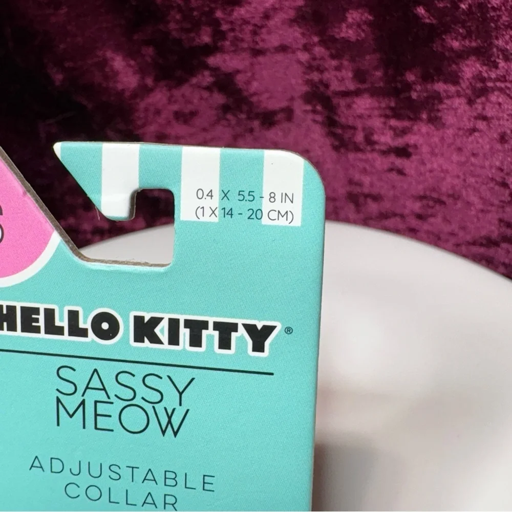 Sassy Meow Sanrio Hello Kitty SMALL Cat Dog Blue Collar Leash & Harness
